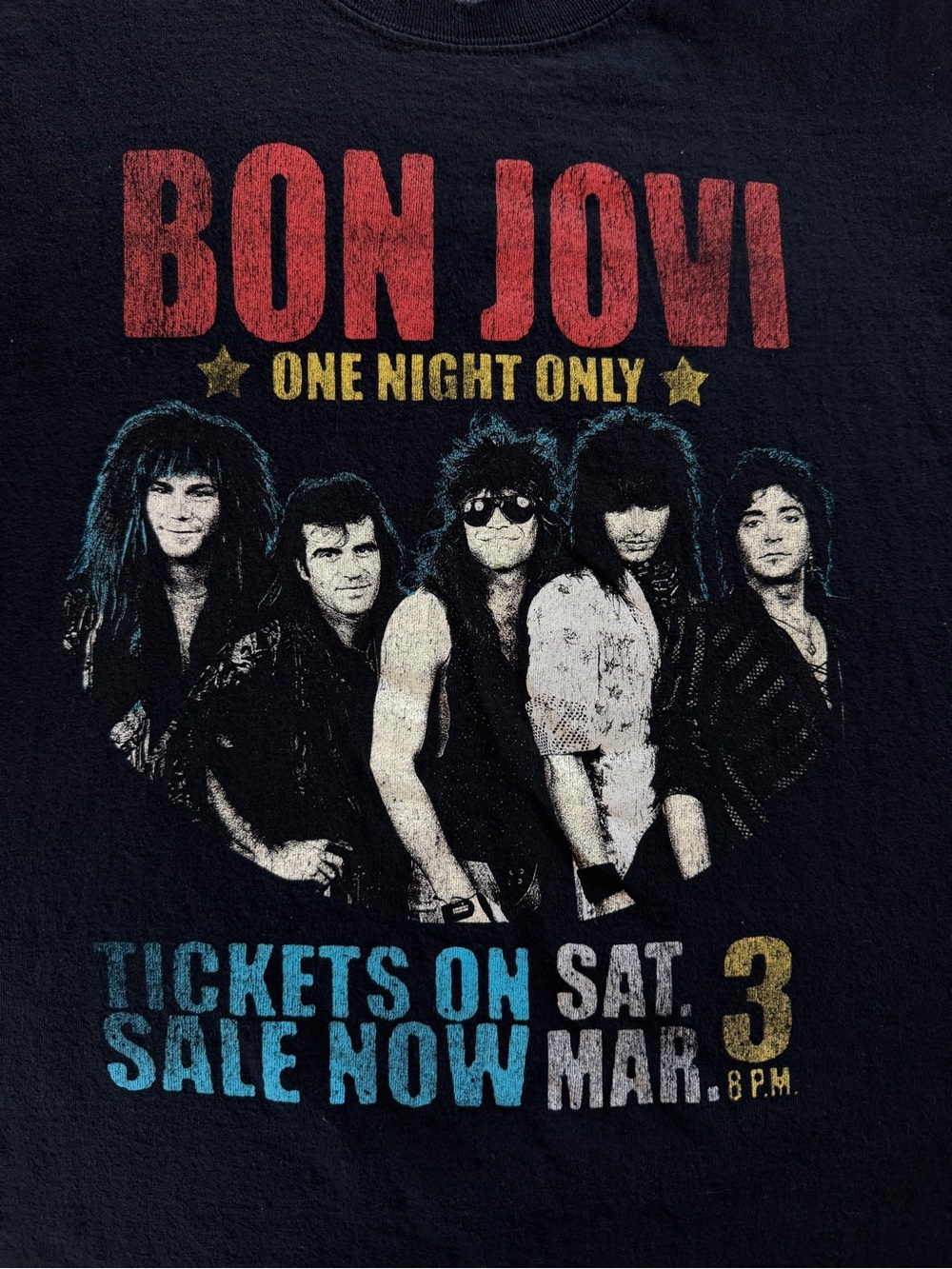 Bon Jovi One Night Only Graphic Tee - Black